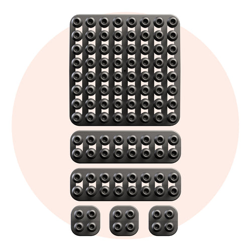 Cablox 6pk Starter Bundle (1x 8x8 + 2x 2x8 + 3x 2x2)
